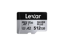 Minnekort Minne Micro Sdxc 512Gb Uhs-I/Lmssipl512g-Bnang Lexar