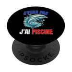 Je Peux Pas J'Ai Piscine Nageur Natation Compétition Sport PopSockets PopGrip Interchangeable