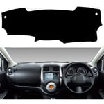 LINGJIE Respirant Tableau De Bord De Voiture Dash Couverture Mat, pour Nissan Latio Ensoleillé N17 2011 2012 2013 2014 2016 2018, Le Tableau De Bord De Voiture Pad Étanche À La Lumière