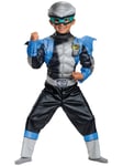 Silver Ranger Muscle Power Rangers Beast Morphers Toddler Boys Costume 3T-4T