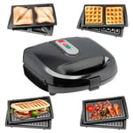 3 in 1 Waffle, Sandwich, Panini or Grill Maker | Multi Functional | Sensio Home