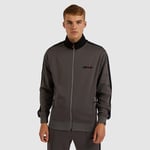 Ellesse Mens Track Top Jacket Zip Up Grey Black Giandosa Medium RRP £65