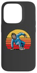 Coque pour iPhone 14 Pro Break Dancing Sasquatch B-Boy Bigfoot Dancer 80s Sunset