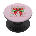 Laboratory Technician Merry Christmas Ruban Coquette Noël PopSockets PopGrip Interchangeable