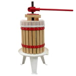 KuKoo 6 Litre Fruit Press Crusher Wine Making Tool Cider Kit Grape Pear Apple-Juice Berry - 3 x Free Press Bags