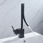 Gojoy - Design salle de bains Bassin Robinet Mitigeur Évier Robinet Lavabo Robinet Noir 2 gpm