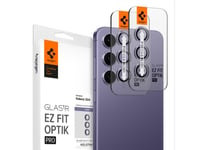 Spigen Glas.Tr Ez Fit Optik Pro, Samsung, Galaxy S23 (2023) Galaxy S23 Plus (2023) Galaxy S24 (2024), Fallsäker, Reptålig, Transparent, Violett, 2 Styck