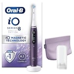 Oral-B iO8 Electric Toothbrushes For Adults, App Connected Handle, 1 Ultimate Clean Toothbrush Head & Magnetic Pouch, 6 Modes, Teeth Whitening, 2 Pin UK Plug