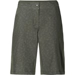 Vaude Cykelbyxor Dam Ledro Print Shorts Khaki