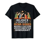 Rejoice In The Birth Of A Brown Skinned Christmas Jesus Xmas T-Shirt