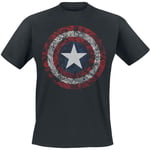 Captain America Comic Shield T-Shirt black