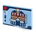 Printed Tile 2x3 Cafe Corner LEGO Set Box