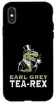 Coque pour iPhone X/XS Earl Grey Tea Rex trex dinosaure dinosaure humour britannique t-rex