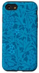 Coque pour iPhone SE (2020) / 7 / 8 Étui bleu Coquette Fleurs Vintage Fleurs