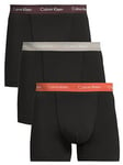 Calvin Klein Calvin Klein 3 Pack Cotton Stretch Trunks - Black, Black, Size L, Men