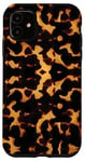 iPhone 11 Tortoise Shell Pattern Brown & Orange Exotic Turtle Shell Case