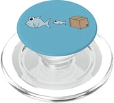 Big Fish Little Fish Cardboard Box, Dad Dancing Dancer Funny PopSockets PopGrip for MagSafe