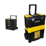 STANLEY® TOOL BOX, MODULAR ROLLING, QuickLink Rolling Workshop & Essential Rolling Workshop Toolbox, 3 Tier Stackable Units, STST1-80151