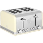 Swan ST19020CN Retro 4 Slice Toaster Cream