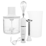 4 in 1 Hand Blender Set Powerful Food Processor Mixer Whisk & 500ml Chopper Bowl