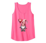 Pink Valentines Day Accessories Love Balloon Cute Gnome Tank Top