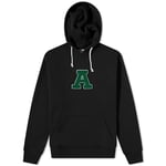 Axel Arigato Catch Hoodie Black Green Small Patch Logo 