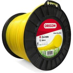 Oregon Fil de débroussailleuse ronde Jaune 2,4 mm x 264 m 2,4 mm x 264 m 2,4 mm x 264 m - 69-365-Y