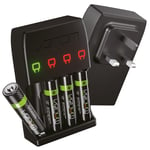 Venom Plug In Wall Battery Charger for Rechargeable AA and AAA Batteries