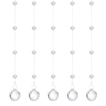 5Pcs Acrylic Crystal Garland Strands Pineapple Bead String Hanging(3m/9.84ft)