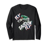 Fly Saquon Fly Eagles Barkley The Reverse Hurdle 2024 Long Sleeve T-Shirt