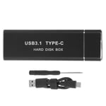 Hårddiskbox M.2 NGFF till USB3.1 Aluminiumlegering Solid State TypeC Externt Hölje