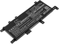 Yhteensopivuus  Asus R542UQ-GQ410T, 7.6V, 4900 mAh