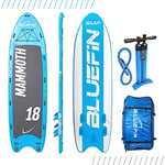 Bluefin Sup Planche de Stand Up Paddle Gonflable | Modèle Mammoth 18’ | Modèle Groupe/Famille – Jusqu’à 10 Personnes