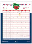 House of Doolittle 2024-2025 Monthly Seasonal Wall Calendar, Academic, 12 x 16.5 Inches, July - June (HOD3395-25)