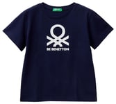 United Colors of Benetton Unisex Children's T-Shirt, Midnight blue 252, S