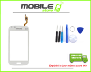 vitre tactile pour le SAMSUNG GALAXY CORE i8260 BLANC avec adhésif + outil