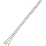 TRU COMPONENTS 1566989 Flätad kabel 3 x 0.75 mm² Vit 20