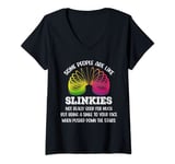 Womens Some People Are Like Slinkies Not Really Good For Much But V-Neck T-Shirt