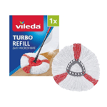 1X Vileda Turbo 2in1 Mop Replacement Spin Mop Head - NEW UK