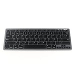 iggual - Clavier avec Fil Slim TKL-BT | Clavier d'Ordinateur Ultra Slim- Clavier Connexion USB - Compatible avec Windows, macOS, Linux - Ordinateur Portable - Couleur Noir