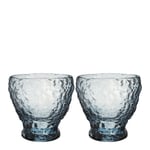 Kosta Boda - Moss tumbler glass 33 cl 2 stk sirkulær