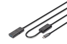 Digitus Active USB 3.2 Gen1 5G extension cable, USB-C - USB-A, 10m