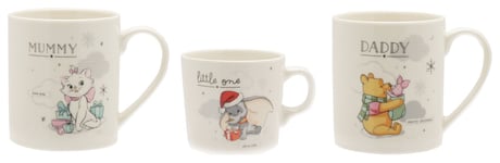 Disney Set of 3 Magical Beginnings Mum Dad And Baby Mug