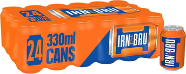 IRN-BRU Fizzy Drinks, 330 ml (Pack of 24), Regular, Since 1901