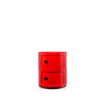 Kartell - Componibili 4966 Red - 2 Compartments - Hurtsar - Anna Castelli Ferrieri