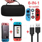 9 i 1 Nintend Switch tillbehörssats med ratt nintendoswitch handtagsfodral för Nintendo Switch Joy-con 2 stycken/set silikonkontrollgrepp Joy-Con fodral för Nintend Switch Joy Con handtag NS N-Switch spelkonsoltillbehör