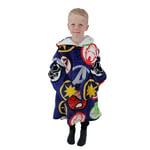 Character World Official Disney Avengers Marvel Oversized Wearable Hooded Fleece | Super Warm and Cosy Polkadot Design | Medium Size Perfect For 7-12 Year Olds, One Size Suggested Height 85cm+