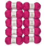 10-pack Socki Garn Enfärgat Ullmix 100g Dirty Magenta B190 Adlibris