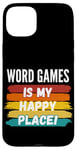 iPhone 15 Plus Word Games Lover Gifts, Word Games Is My Happy Place Case