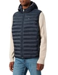 Tommy Hilfiger Women’s Padded Global Stripe Gilet, Blue (Desert Sky), 22